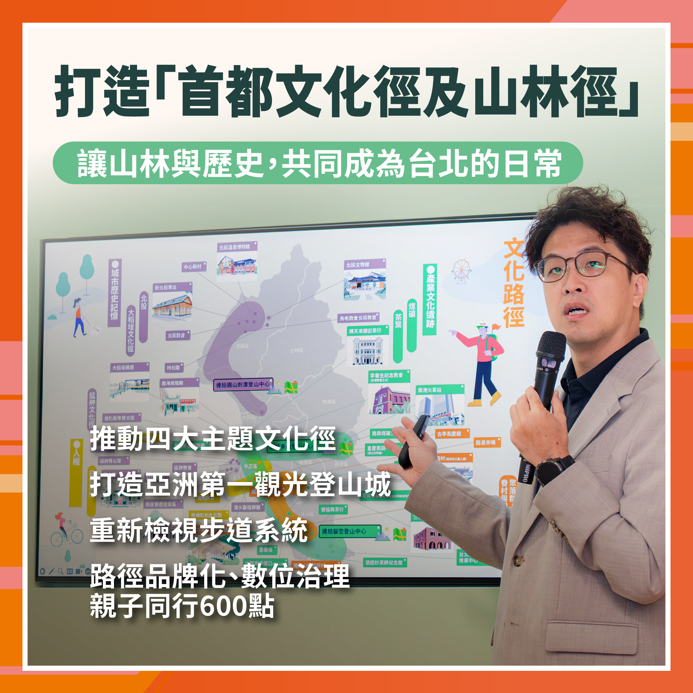 台北文化徑×山林徑 代表圖